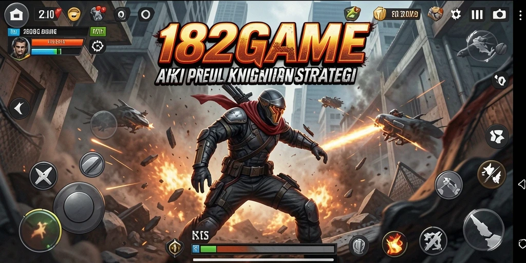 Tampilan gameplay 182GAME yang menegangkan dan penuh aksi.