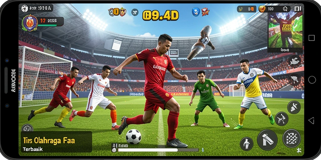 Tangkapan layar gameplay 898A menunjukkan aksi seru dalam olahraga.