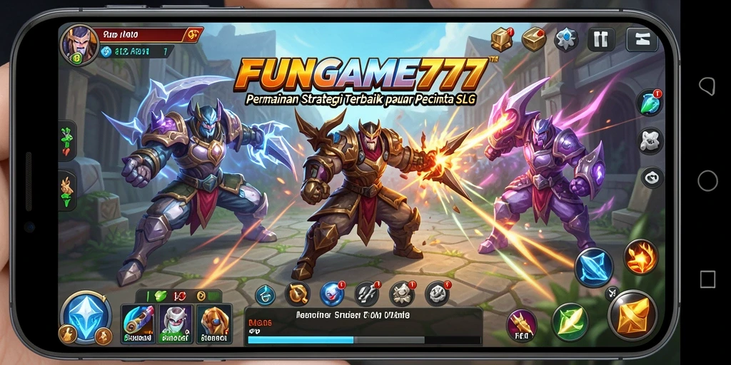 Tampilan gameplay FUNGAME777 yang menegangkan dan adiktif.