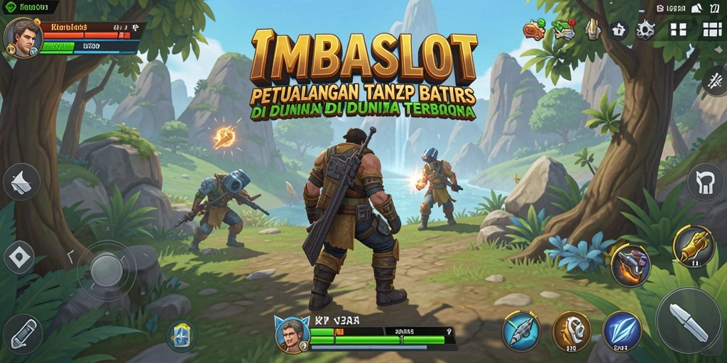 Tampilan epik gameplay IMBASLOT di dunia terbuka.