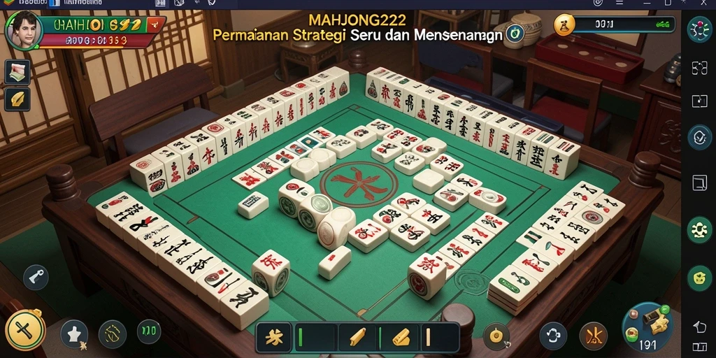 Tampilan menarik dari gameplay MAHJONG222 yang memikat dan strategis.