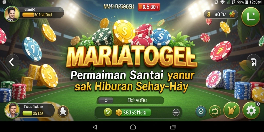 Tampilan gameplay MARIATOGEL yang mengasyikkan dan interaktif.