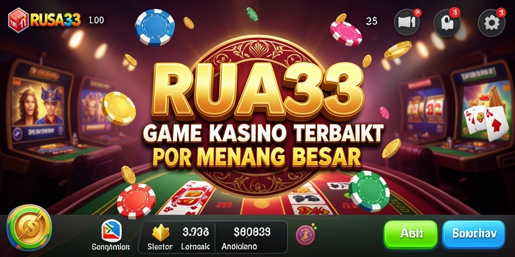 Tangkapan layar RUSA33 menunjukkan gameplay seru di dunia Kasino.