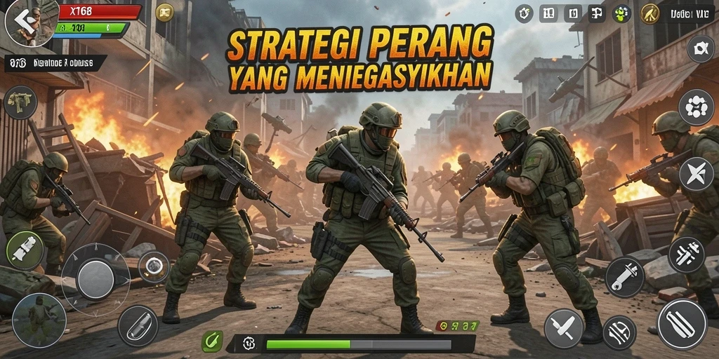 Tampilan gameplay X168 yang menegangkan dan strategi mendebarkan.